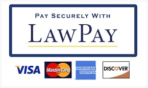 A picture of the law pay logo with some credit cards.